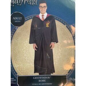 Harry Potter Deluxe  Gryffindor robe adult Unisex hooded robe (up To Size 44)